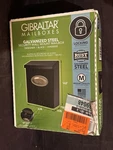Gibraltar DVK00000 Wall-mount Locking Mailbox, Black. Fixed Price $40.99.