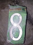 (10 Pcs) Hy-ko 30608 Plastic Numbers Reflective (eight) Silver Black, 4 In. Fixed Price $39.99.