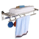 Wall-mount Simple Holder Storage Bathroom Hotel Stainless Steel 2TIER. Fixed Price $27.94.