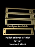 Baldwin Solid Brass 13 Letter Box Plate Polished Finish New Old Stock. Fixed Price $19.99.