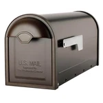 Architectural Mailboxes Large Rubbed Bronze Steel Post Mount W/ Flag. Fixed Price $28.95.