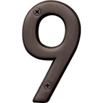 Hy-ko Series In. Oil Rubbed Bronze House Number Nine BR-42OWB/9. Fixed Price $7.69.