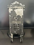 Vintage Arts Craft Deco Shabby Cast Aluminum Door Wall Mail Slot Newspaper Box. Fixed Price $29.95.