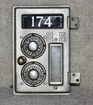 Antique Usps Office Postal Box Door With Glass And Combination. Fixed Price $48.00.