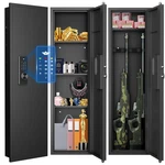 53.15" Wall Gun Safe,hidden With Adjustable Shelves,magnetic Slot(black). Fixed Price $199.98.