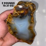 Massive Montana Agate Lapidary Rough Stone 2 Pounds 10.31 Oz. Fixed Price $45.00.