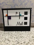 Atomic Avocado Designs Modern Steel Wall Mount Locking Mailbox Black White. Fixed Price $115.00.
