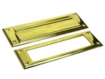 Qcaa Solid Brass Mail Slot, With Interior 1 Pack, Polished. Fixed Price $61.99.
