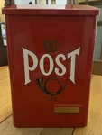 Vintage-style Post Red Metal Wall-mount Mailbox. Clean!. Fixed Price $39.97.
