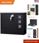 Locking Wall Mount For Outside Mailboxes With Key Front Doo.... Fixed Price $58.99.