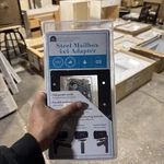 Architectural Mailboxes 7540B-10 Adapter Plate 4" Black Nib. Fixed Price $10.00.