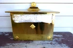Ornate New Nrfb Brass Mail Box Wall Mount Exclusively For Lillian Vernon Vtg. Fixed Price $355.00.