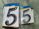 Lot Of 14 - Hillman 845897, Reflective Address Number #5 5.5" X 12, 6. Fixed Price $30.00.