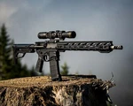 AR15 Assault Rifle Hand Gun W/ Scope Wall Print Photo Poster Banner. Fixed Price $19.99.