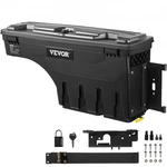 New Vevor Truck Bed Storage Box,lockable Lid,waterproof Abs Wheel Well Tool. Fixed Price $156.65.
