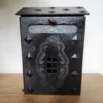 Vintage Black Metal Iron Tudor Decorative Colonial Wall Mount Mailbox 10 7. Fixed Price $38.00.