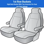 Hawaiian Seat Covers For 2016-2023 Chevrolet Express 3500. Fixed Price $220.00.