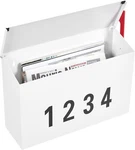 Land Voi Wall-mount Mailbox W/ One Flag Kit & Three Sets Of 0-9 Stickers. Fixed Price $27.99.