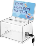 Polmart Clear Suggestion/business/card Drawing Box With Sign Holder. Fixed Price $22.99.
