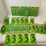 Hy-ko 4" Plastic / Reflective House Number Set Of 28 With Nails Brand New. Fixed Price $26.00.