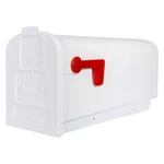 New White Mailbox Deluxe Polybox Durable Rust-proof Polymer Post Mounted. Fixed Price $20.83.