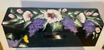 Hand Painted Floral Wall Mount Mailbox Black Galvanized Steel. Fixed Price $54.99.