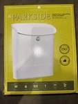 Medium Parkside Wall Mount Mailbox Galvanized Steel Locking White 1439. Fixed Price $45.99.