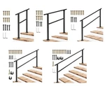2/3/4/5/6 Steps Outdoor Wrought Iron Handrail,adjustable Height Stair Railing. Fixed Price $115.89.