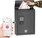 Secure Wall-mount Mailbox With Electronic Lock Large Capacity, Black. Fixed Price $149.99.