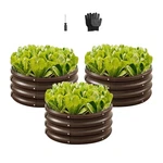 Vevor Metal Raised Garden Bed Galvanized Planter Box 2 1 Ft 3 Pcs Outdoor. Fixed Price $38.89.