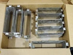 Of 20 Stainless Letter Box Mail Slot Door Sleeves. 3 Sizes. Baldwin Brass?. Fixed Price $49.00.