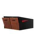 Ilyapa Black Double Mailbox, Post Mount Mailboxes For Outside- Two Sided Mail.... Fixed Price $356.44.