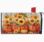 Sunflowers Pumpkins Mailbox Cover - Briarwood. Fixed Price $15.99.
