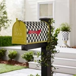 Mackenzie Childs Courtly Check Mailbox Brand New. Fixed Price $649.00.