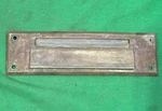 Vintage Solid Brass Letter Mail Box Postal Slot Plate Front Door 8 1/2. Fixed Price $29.78.