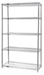Quantum Storage Systems WR63-1272C-5 Wire Shelf Starter Kit Chrome 63IN. Fixed Price $675.72.