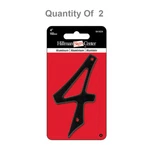 Hillman 841624 4" Black Die Cast Aluminum Number - Pk.. Fixed Price $9.95.
