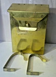 Vintage Hanging House Mailbox With Magazine/newspaper Rack Flip Top Metal. Fixed Price $12.95.