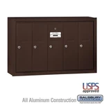Salsbury Vertical Mailbox - 5 Doors Bronze Surface Mounted Usps Access. Fixed Price $726.50.