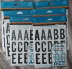 6 Pack Hillman 842282 2" Self-adhesive Letters Black. Fixed Price $25.00.