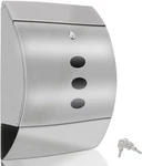 Stainless Steel Mailbox, Large Capacity Wall-mount Locking With. Fixed Price $59.99.