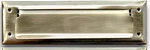Brushed Brass Mail Slot Spring Flap Solid Steel Door Letter Plate 10. Fixed Price $20.70.