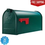 Gibraltar Mailboxes Elite Medium Capacity Galvanized Steel Green, Post-mount. Fixed Price $31.55.