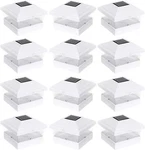 12 Pack White Solar Led Pathway Deck Patio Fence Light For 5X5 Pvc Vinyl Posts. Fixed Price $125.00.