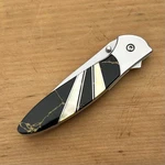 Santa Stoneworks Custom Kershaw Leek 1660 Folding Pocket Knife Usa. Fixed Price $250.00.