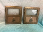 Vintage Brass Post Office Box Door Frame & Glass 6.25 Craft Salvage 1959. Fixed Price $25.00.