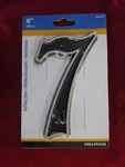 Brand New Sealed! Hillman 6" Number #7 - Reflective Plastic 845899 Free Shipping. Fixed Price $8.00.