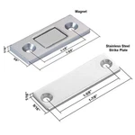 Ultra Thin Shower Door Magnet And Stainless Steel Strike Plate. Fixed Price $36.00.