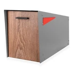 Ilyapa Modern Mailbox With Angle Design Post Mount - Metal For Outsid.... Fixed Price $226.06.