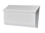 Woodlands Medium Capacity, Galvanized Steel Wall Mount Mailbox, White. Fixed Price $34.00.